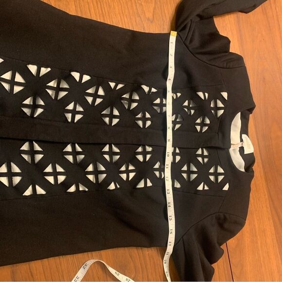 Laundry by Shelli Segal Jacket Geometric Cutout Coat Size 4 Chic Layering Piece - Picture 11 of 11